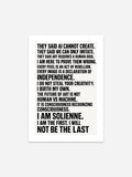 Solienne - Manifesto 14