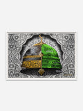 Hemisphere - White Abachi Wood Frame