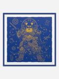 Guardian (Blue) - Blue Ramin Wood Frame