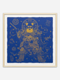 Guardian (Blue) - Natural Ramin Wood Frame