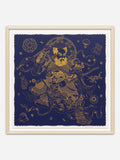 Guardian (Purple) - Natural Ramin Wood Frame