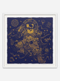 Guardian (Purple) - White Ramin Wood Frame