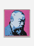 Self-Portrait Embroidery (Purple & Yellow), Self-Portrait Embroidery (Blue & Pink) - White Yellow Poplar