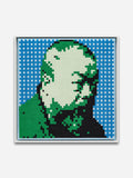 Self-Portrait Embroidery (Green & Blue), Self-Portrait Embroidery (Red & Green) - White Yellow Poplar