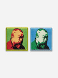 Self-Portrait Embroidery (Green & Blue), Self-Portrait Embroidery (Red & Green) - Blue & Green