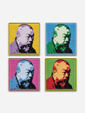 Self-Portrait Embroidery (Purple & Yellow), Self-Portrait Embroidery (Blue & Pink), Self-Portrait Embroidery (Green & Blue), Self-Portrait Embroidery (Red & Green) - Green, Blue, Yellow & Pink