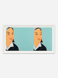 Ada Ada - White Abachi wood frame with visible grain