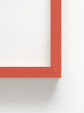 Tableau No.1 with Red, Blue, Yellow, Black, and Gray - Red Ramin Wood Frame