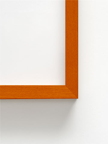 Untitled II - Orange Ramin Wood Frame