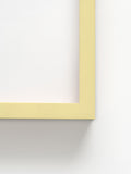 LUV Blossoming - Yellow Abachi Wood Frame