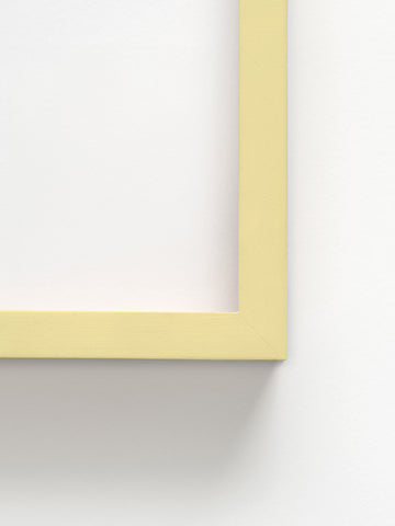 LUV Blossoming - Yellow Abachi Wood Frame
