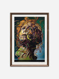 Higher than the Sun and A Sailor on the Bed - Ornate Walnut Wood Frames