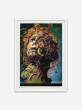 Higher Than The Sun - White Ramin Wood Frame
