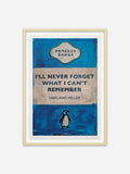 I'll Never Forget What I Can't Remember - Natural Abachi wood frame