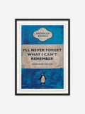 I'll Never Forget What I Can't Remember - Black Abachi wood frame