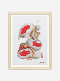 Blossom (Print) - Natural Ramin Wood Frame