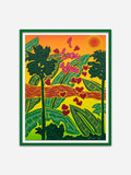 I Love You - Green Ramin Wood Frame