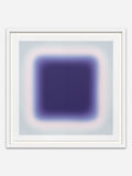 Musk romance in deepest blue - White Abachi Wood Frame