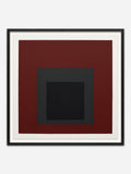 Homage to the Square: Tap Root, 1965 - Black Abachi wood frame