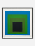 Study for Homage to the Square - Black Abachi wood frame