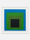 Study for Homage to the Square - White Abachi wood frame