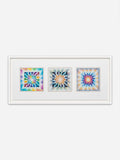 Reincarnation Triptych -White Ramin Wood Frame