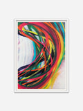 Untitled I - White Ramin Wood Frame