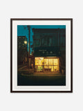 Evening Embers - Dark Brown Ramin Wood Frame