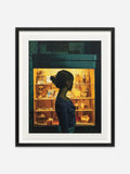 Jewel Box & Evening Embers - Black Ramin Wood Frame