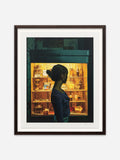 Jewel Box & Evening Embers - Dark Brown Ramin Wood Frame