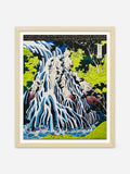 Waterfall (Kirifuri) - Natural Abachi Wood Frame