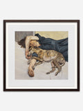 Double Portrait, 1985-86 - Brown Ramin Wood Frame