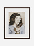 Girl with a Kitten, 1947 - Brown Ramin Wood Frame