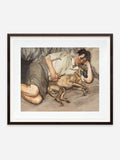 Double Portrait, 1988 - 90 - Dark Brown Ramin wood frame