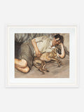 Double Portrait, 1988-90 & Self-portrait, Reflection, 2002 - White Ramin wood frame