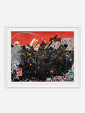 Scorched Earth - White Abachi Wood Frame