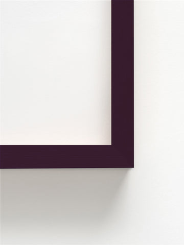 Portrait of Qusuquzah #8 - Burgundy Ramin wood frame
