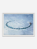 SELF-DEFENCE 3am  - White Abachi wood frame with visible grain