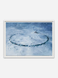 SELF-DEFENCE 1am  - White Abachi wood frame with visible grain