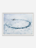 SELF-DEFENCE 11am - White Abachi wood frame with visible grain