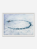 SELF-DEFENCE 10am - White Abachi wood frame with visible grain