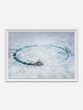 SELF-DEFENCE 6am - White Abachi wood frame with visible grain