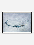 SELF-DEFENCE 5am  - Black Abachi wood frame with visible grain