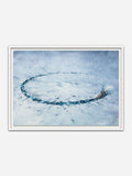SELF-DEFENCE 4am - White Abachi wood frame with visible grain