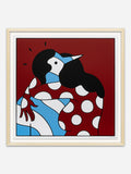 il senso di colpa. - Natural Ramin Wood Frame