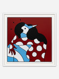 il senso di colpa. - White Ramin Wood Frame