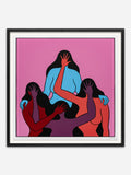 in your detached world - Black Ramin Wood Frame