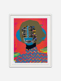 Prismatic Visions - White Abachi Wood Frame