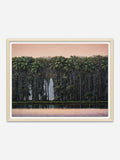 Autorretrato en tarde rosa - Natural Ramin Wood Frame