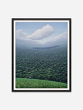 Pensamiento - Nube & Autorretrato en tarde rosa - Black Ramin Wood Frame